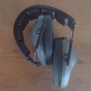 Black and Gray Hearing Protection Headset NWOT